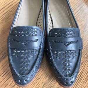 J. Crew Collins Woven Leather Loafers